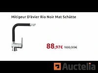 Spoelbakmengkraan mat zwart schütte rio