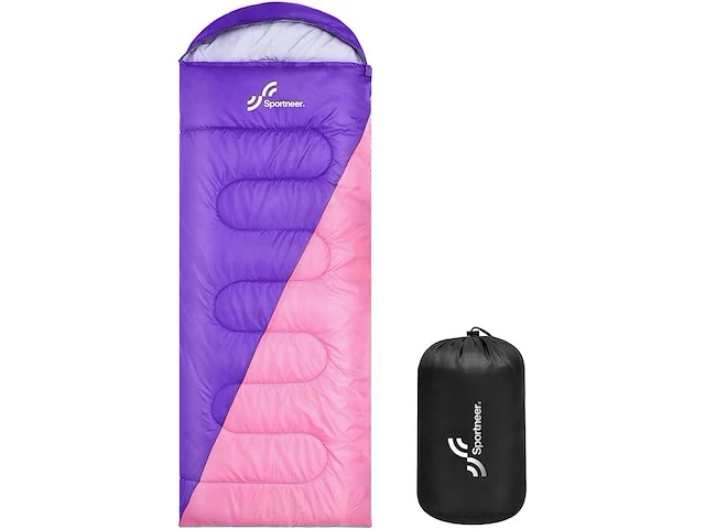 Sportneer zomer slaapzak paars/roze 220*75cm - afbeelding 1 van  4