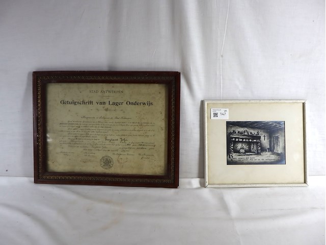 Spreuk en getuigschrift - afbeelding 1 van  4