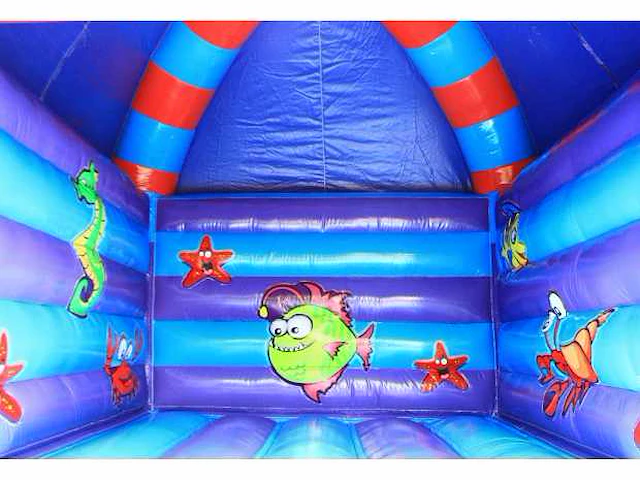 Springkasteel dome seaworld compleet met blower en transportzak. - afbeelding 8 van  10
