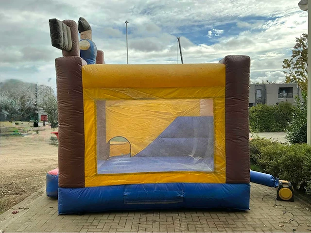 Springkasteel piraten met glijbaan springkussen - afbeelding 5 van  11