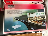 Square pizza stone with baking tray - afbeelding 1 van  1
