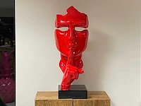 Ssssht h100cm gezicht van stilte red - afbeelding 1 van  1