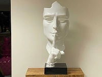 Ssssht h100cm gezicht van stilte white - afbeelding 1 van  1