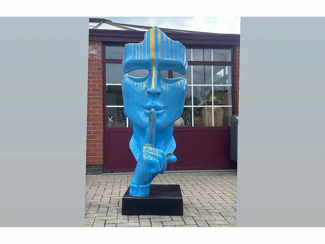 Sssst gezicht van stilte h200cm silver - afbeelding 1 van  1