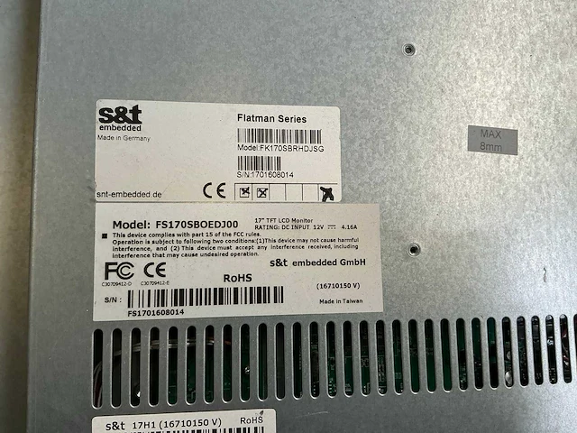 S&t embedded fatman monitor (21x) - afbeelding 2 van  9