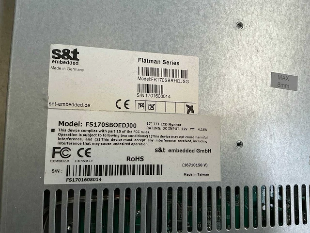 S&t embedded fatman monitor (21x) - afbeelding 5 van  9