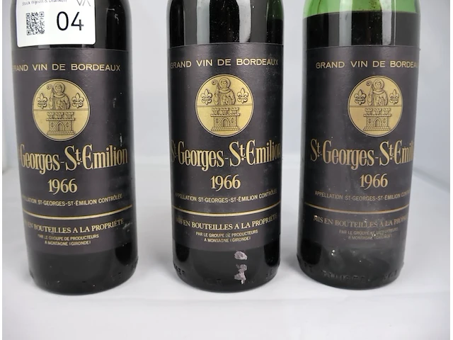St-georges – st emilion 1966 (x3) - afbeelding 2 van  4