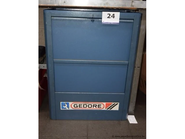 St gereedschapskast gedore vv roldeur, inh lot div handgereedschappen - afbeelding 1 van  5