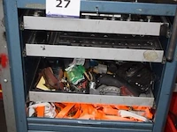 St gereedschapskast vv roldeur, inh lot div handgereedschappen - afbeelding 1 van  4