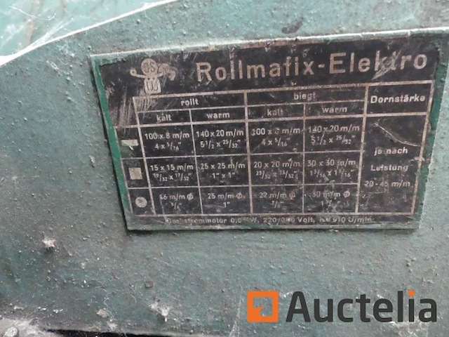 Staaf vouwmachine roll marfix -elektro - afbeelding 3 van  6