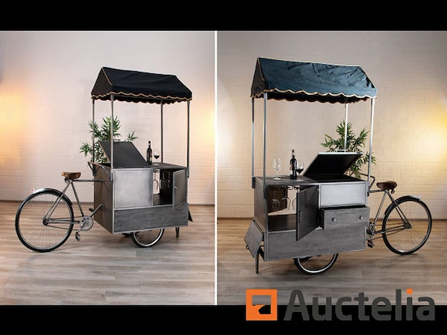 Staafpatroon "fiets" metaal h / 205cm lengte : 215cm - afbeelding 1 van  1