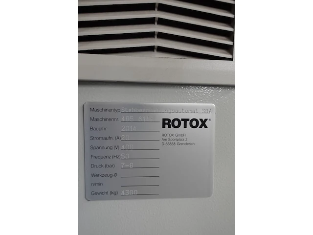 Staafverwerkingsmachine rotox - afbeelding 7 van  7