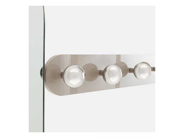 Staal en mdf metalen kleedkamer met spiegel - afbeelding 4 van  7