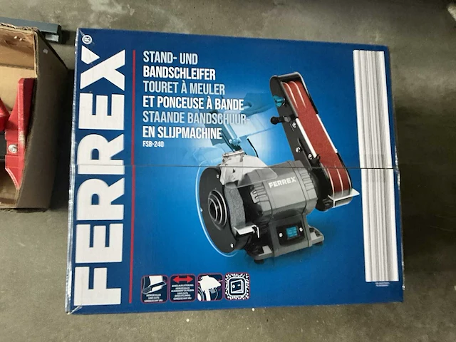 Staande bandschuur- en slijpmachine ferrex fsb-240 - afbeelding 1 van  3