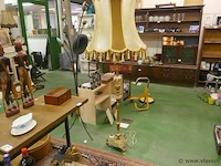 Staande lamp in zwaar massief koper - afbeelding 2 van  3
