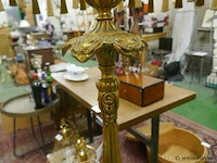 Staande lamp in zwaar massief koper - afbeelding 1 van  3