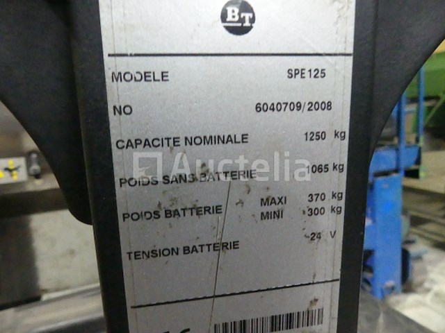 Staande palletwagen bt spe125 - afbeelding 8 van  18