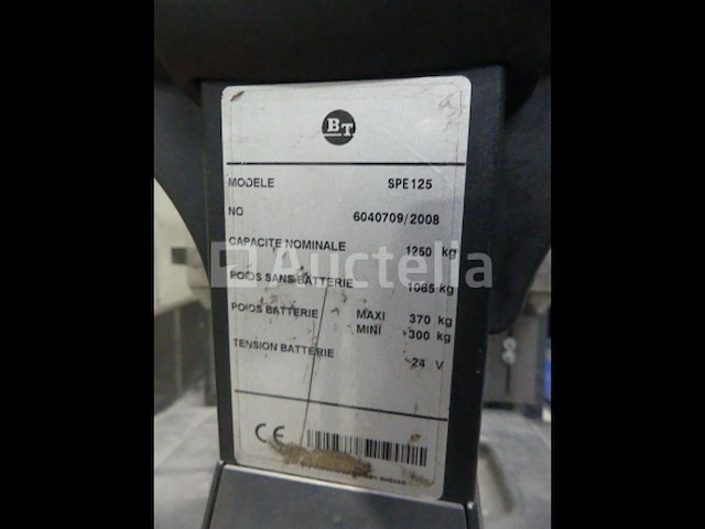 Staande palletwagen bt spe125 - afbeelding 14 van  18