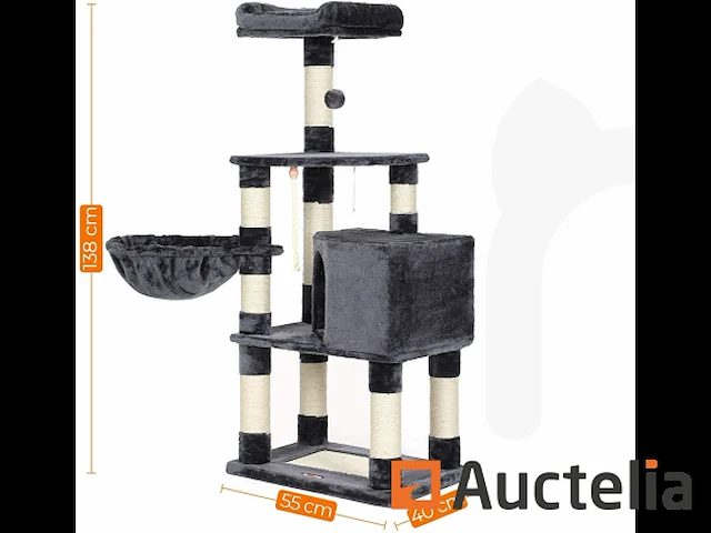 Stabiele kat as, speeltoren 138 cm - afbeelding 1 van  8