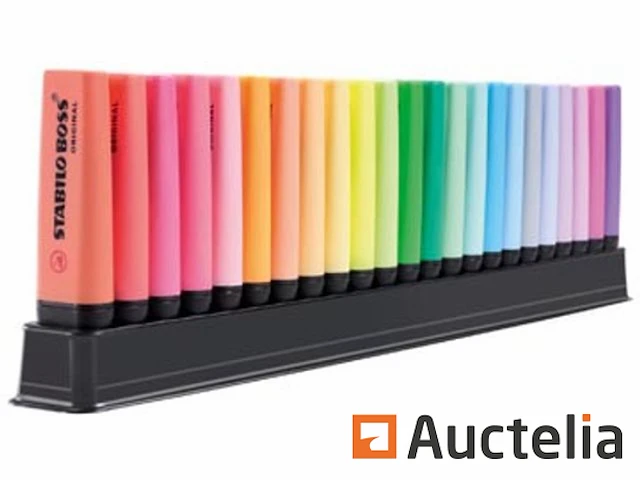 Stabilo boss original markeerstift deskset van 23 stuks - afbeelding 1 van  1