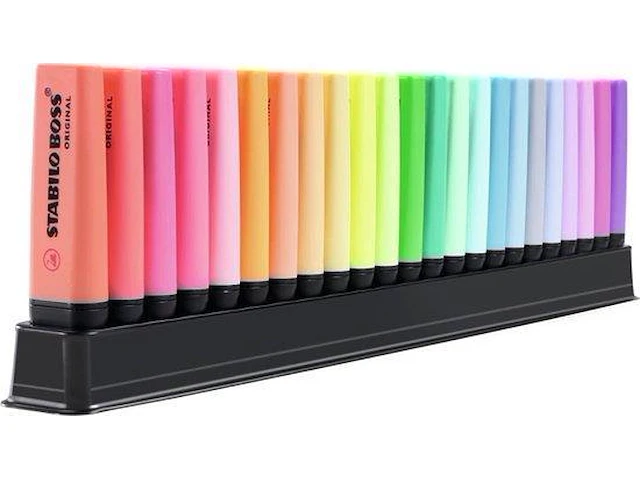 Stabilo boss original markeerstift deskset van 23 stuks - afbeelding 1 van  5
