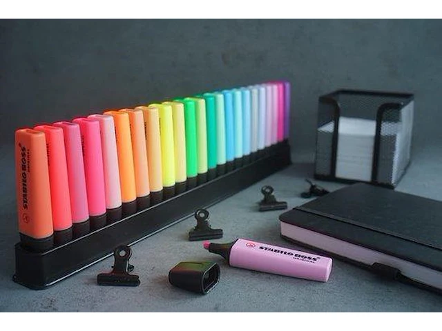 Stabilo boss original markeerstift deskset van 23 stuks - afbeelding 3 van  5