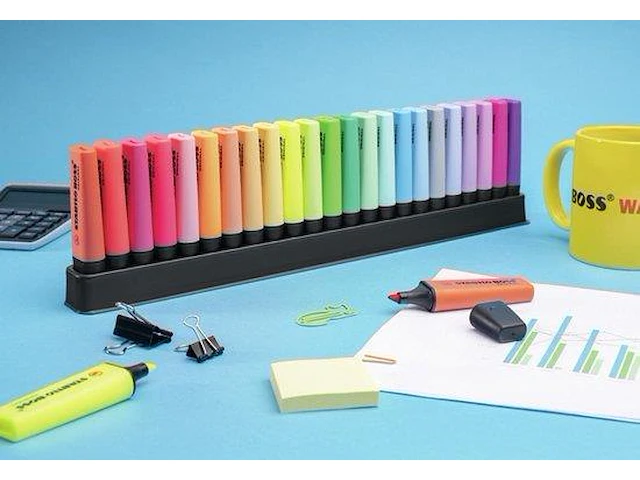 Stabilo boss original markeerstift deskset van 23 stuks - afbeelding 5 van  5