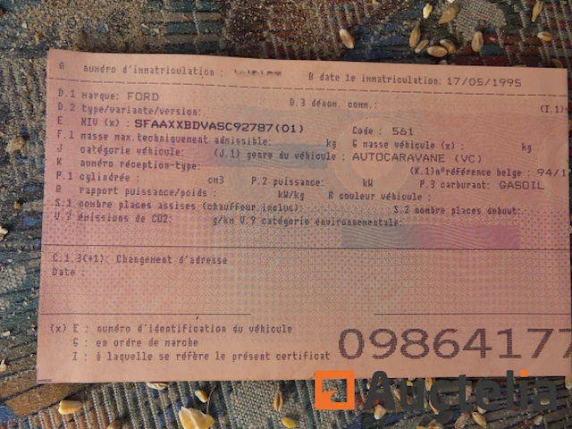 Stacaravan ford 120 dc (1995-vin:sfaaxxbdvasc92787) - afbeelding 19 van  34