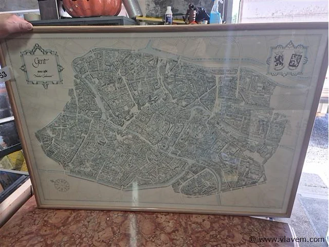 Stadsplan gent 72x107cm - afbeelding 1 van  4