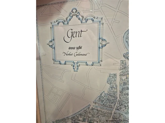 Stadsplan gent 72x107cm - afbeelding 2 van  4