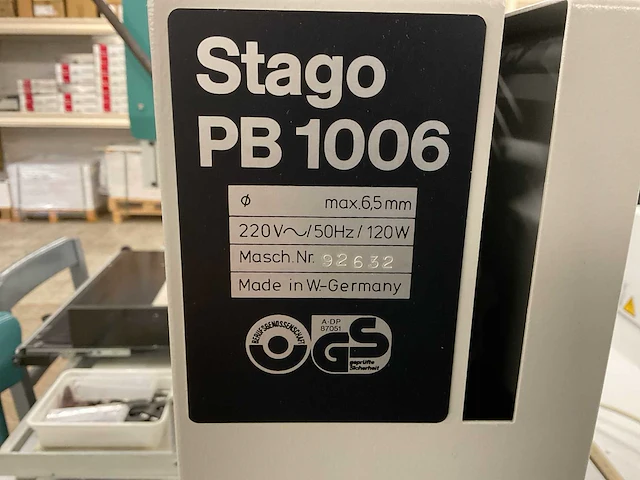 Stago pb1006 papierboormachine - afbeelding 7 van  7