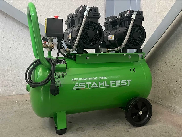 Stahlfest 50 liter olievrije compressor - afbeelding 1 van  11