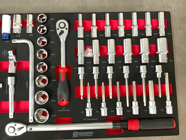 Stahlgruppe - sg24 - 294delig - gereedschapswagen - afbeelding 2 van  20