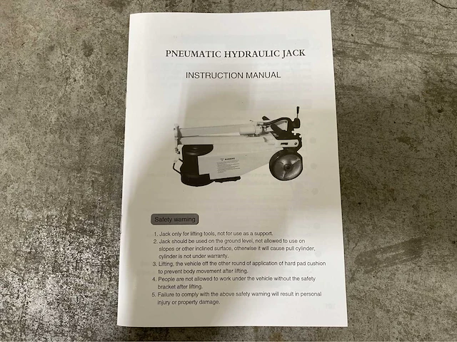 Stahlgruppe 50 ton hydropneumatische krik - afbeelding 12 van  13