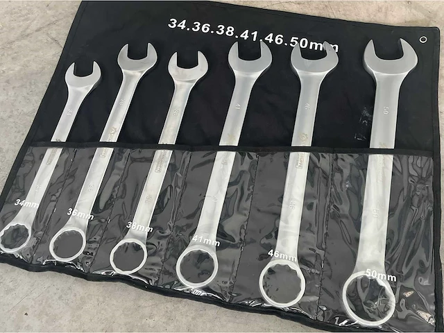 Stahlgruppe chrome vanadium xxl steek- en ringsleutel set - afbeelding 1 van  8