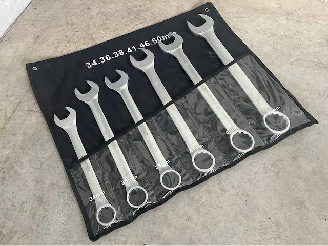 Stahlgruppe chrome vanadium xxl steek- en ringsleutel set - afbeelding 2 van  8