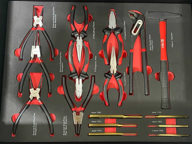 Stahlgruppe gevulde gereedschapswagen + accu gereedschappen - afbeelding 15 van  25