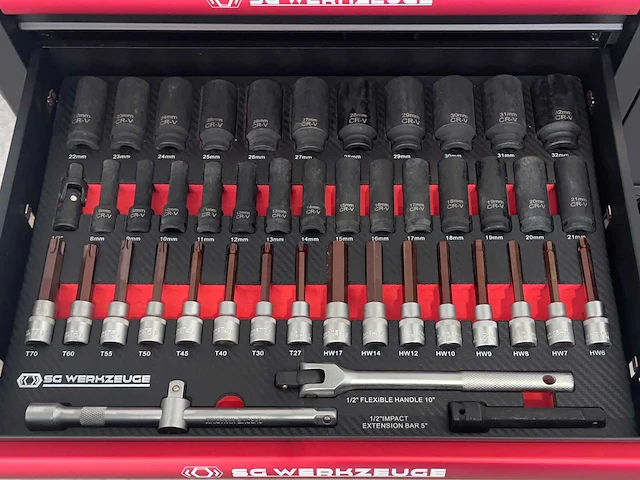 Stahlgruppe sg14-24 xxl gevulde gereedschapswagen - afbeelding 6 van  24