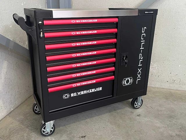 Stahlgruppe sg14-24 xxl gevulde gereedschapswagen - afbeelding 1 van  24