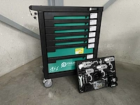Stahlgruppe sg9 gevulde gereedschapswagen + accu gereedschappen Stahlgruppe sg9 gevulde gereedschapswagen + accu gereedschappen