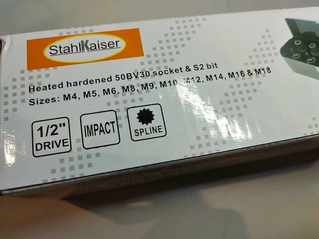 "stahlkaiser - krachtdoppenset spline, inbus en torx - 2024 - afbeelding 6 van  11