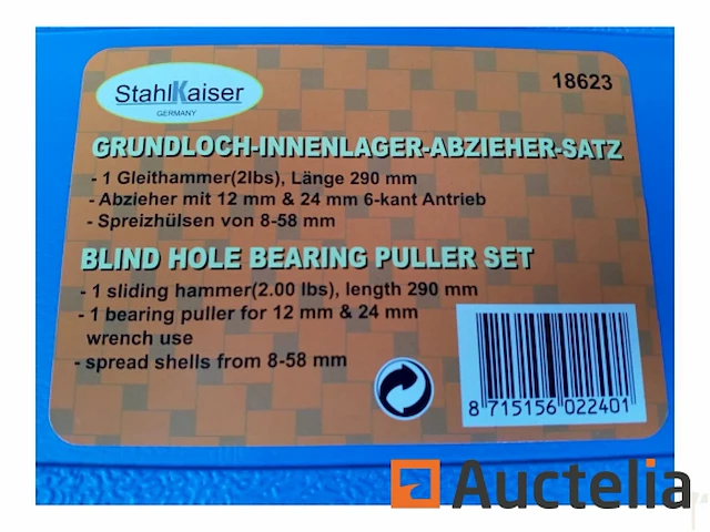 Stahlkaiser binnen en buitenlager trekkerset 10 delig - afbeelding 3 van  6