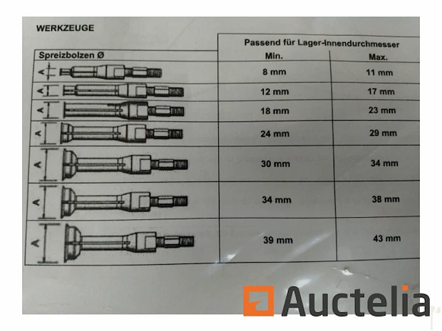 Stahlkaiser binnen en buitenlager trekkerset 10 delig - afbeelding 6 van  6