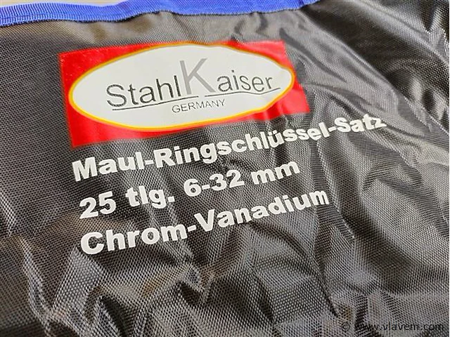 Stahlkaiser ring steeksleutelset 25 delig - afbeelding 5 van  5