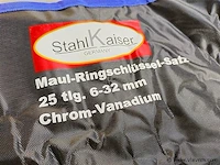 Stahlkaiser ring steeksleutelset 25 delig - afbeelding 5 van  5