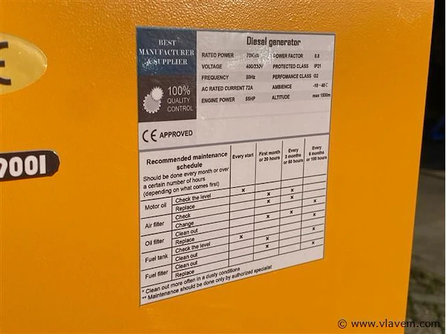 Stahltech 70kva diesel generator - afbeelding 3 van  11