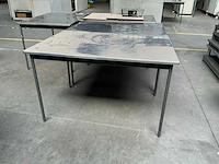 Stainless steel working table (6x) - afbeelding 1 van  3