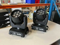 Stairville quad led wash zoom mh-z720 led-moving head (2x)