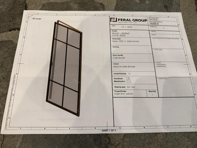 Stalen binnendeur met glaslatten - afbeelding 10 van  10